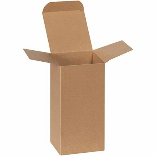 4 x 4 x 8'' Kraft Reverse Tuck Folding Cartons, 250PK, Bsc Preferred, Mfr#: S-16330